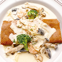 明太ポテトのロールガレット